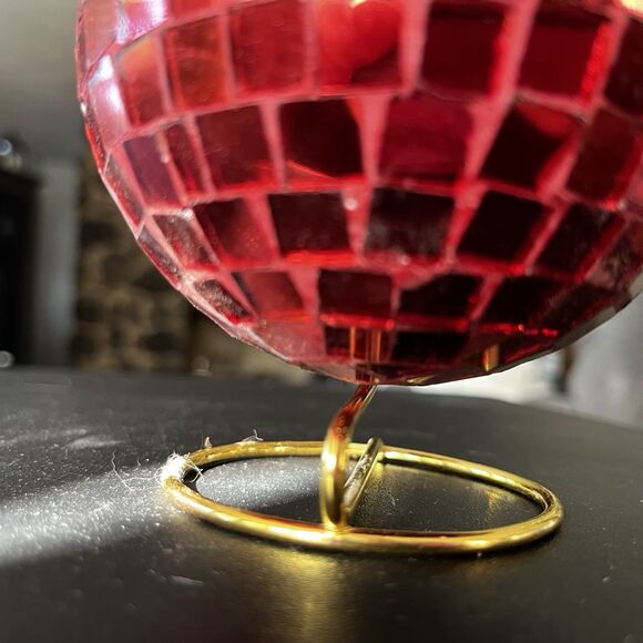 Christian Siriano NY Set of 4 Mirror Disco Ball Christmas/New Years Ornaments - Picture 7 of 10